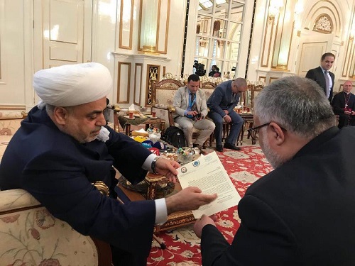 دیدار ابراهیمی ترکمان با رئیس اداره مسلمانان قفقاز